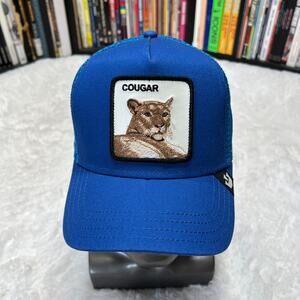 GOORIN BROS THE COUGAR BLUE HAT / TRUCKER HAT FARM